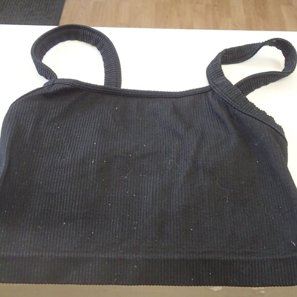 Black Crop Top Women's Tank top - Picture 1 of 4